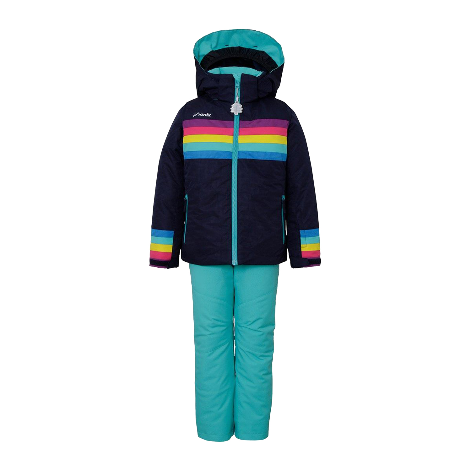 Phenıx Rainbow Sku Sku Çocuk Ceket-Pantolon Takımı - LACİVERT - 1